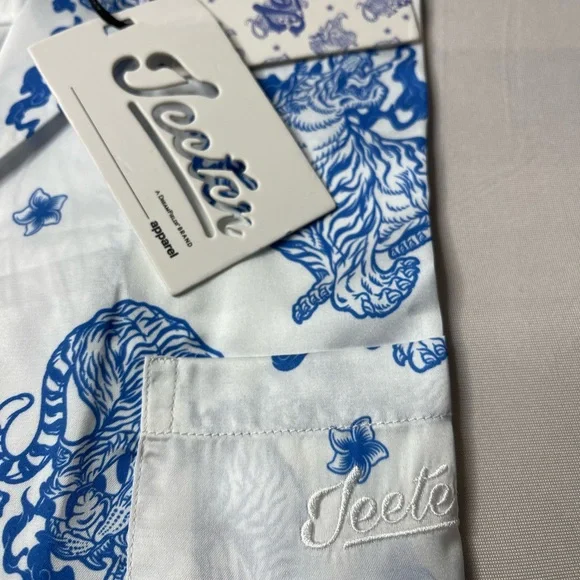 Jeeter Pursuit of Paradise Tiger Shirt - White Size Small unisex - Picture 8 of 12